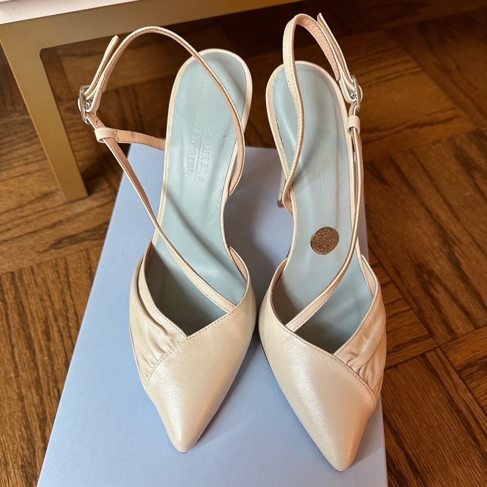 Charlotte Mills x Gown Eyed Girl Kennedy Ivory Heels